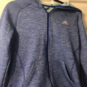Adidas purple zip up